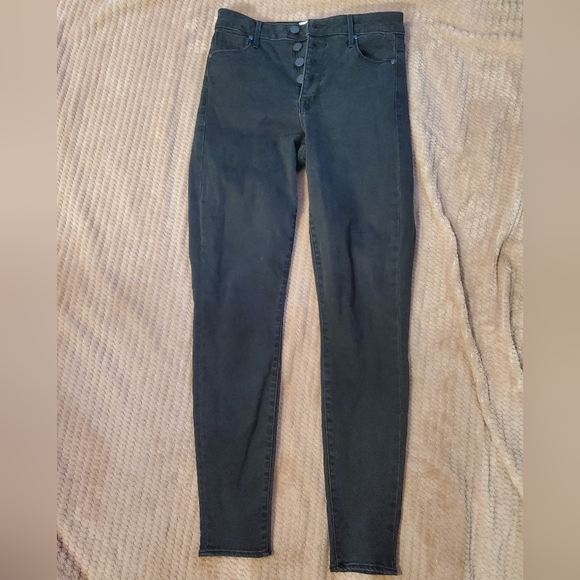 PARKER SMITH size 30 black button up skinny jeans - Picture 1 of 9